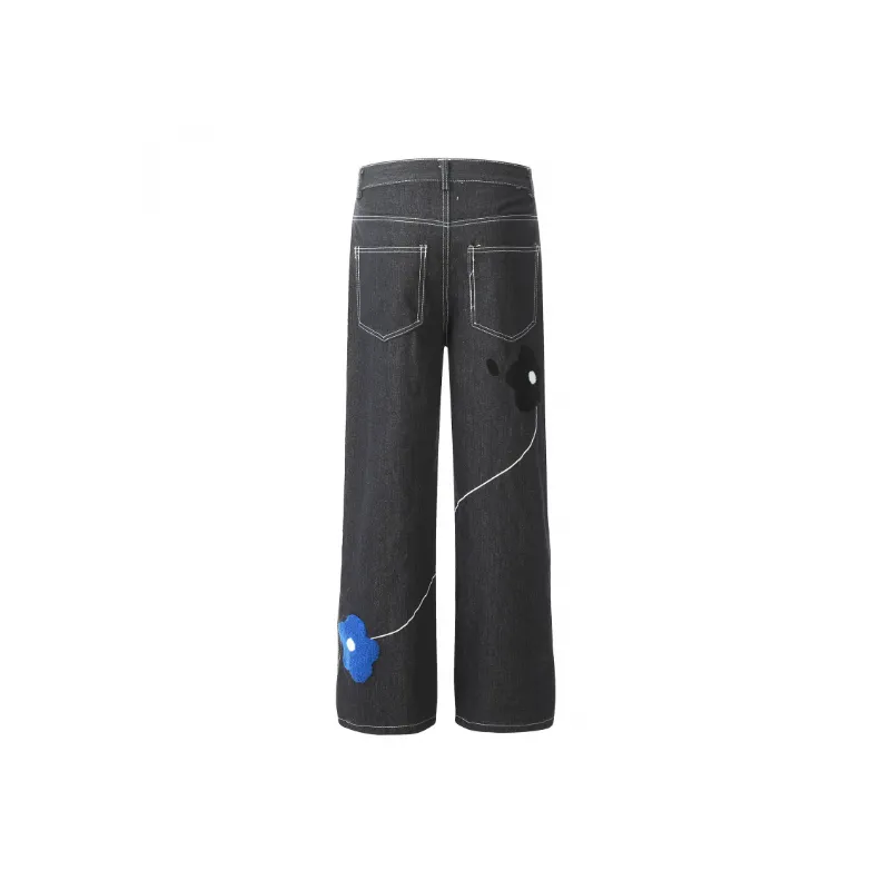 Fashionable Straight Leg Jeans-1