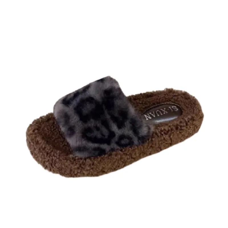 Fashionable Leopard Print Flip Flops-0