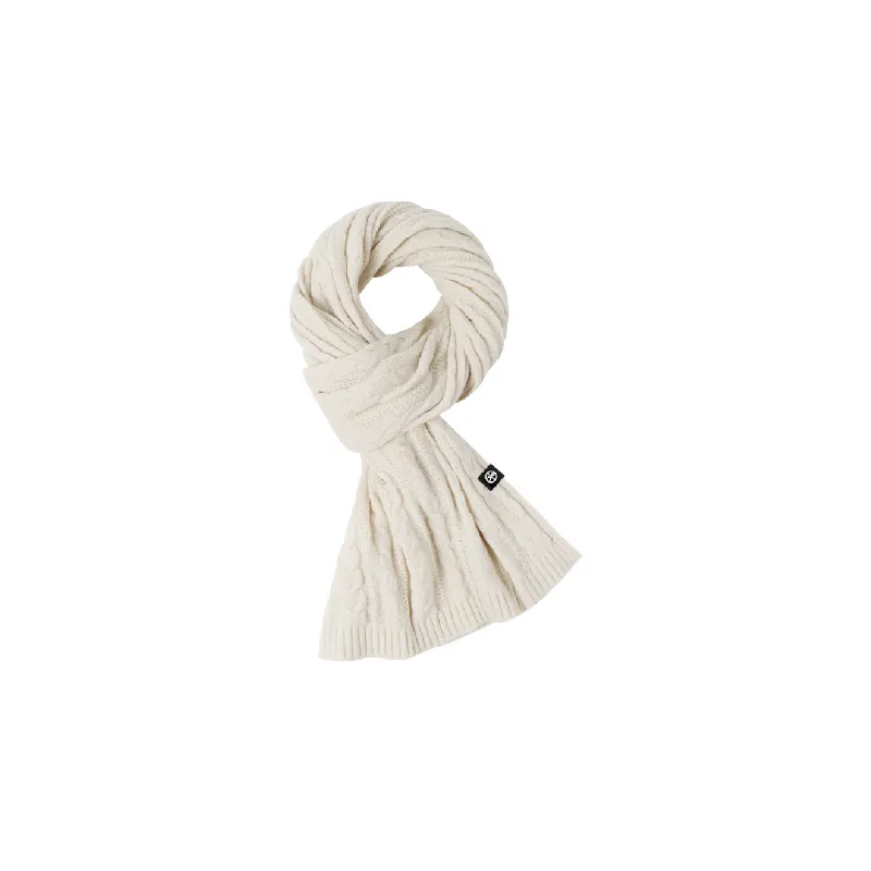 Retro Plain Knit Scarf-12