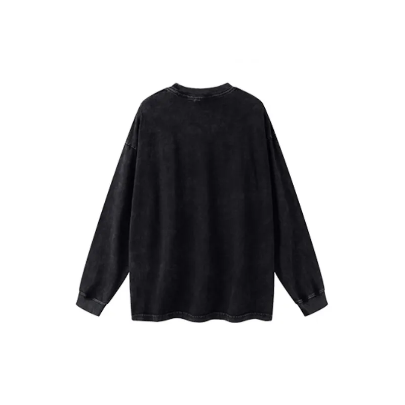Retro Loose Cotton T Shirt-5