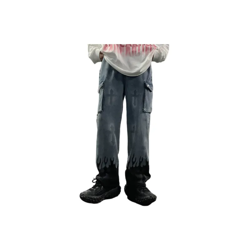Retro Casual Hip Hop Jeans-1