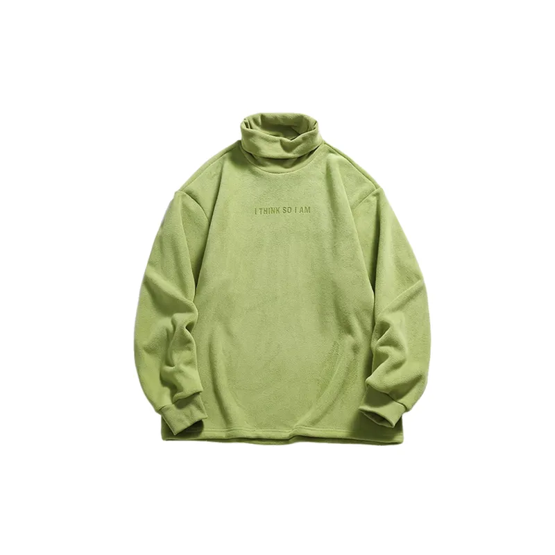 High Collar Fleece lined Sweatshirt-0