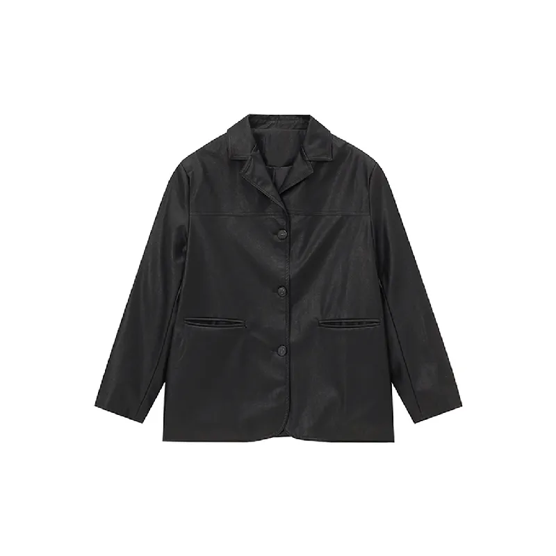 Casual Fashionable Leather Jacket-0