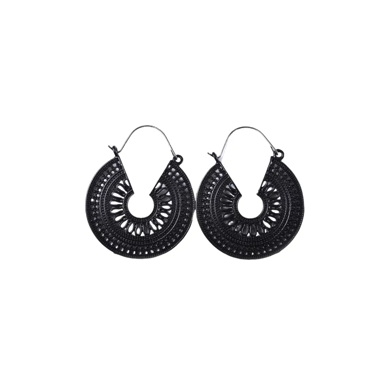 Basics Hollow Out Earring Women-4