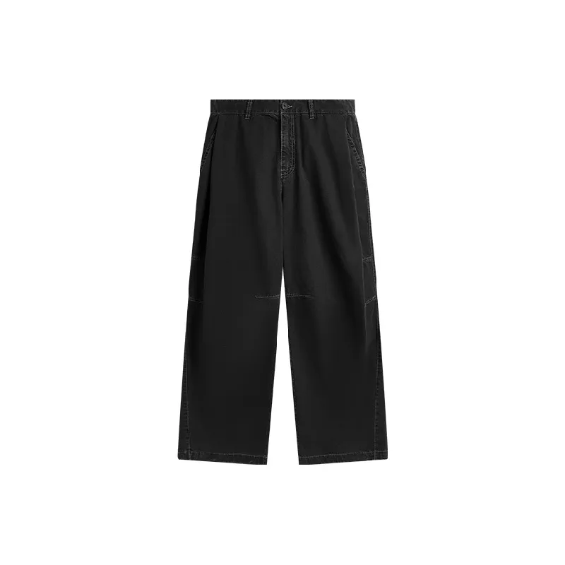 Fashion Washed 100% Cotton Casual Pants-0