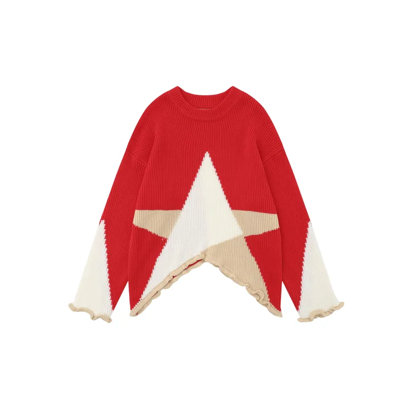 Star Loose Sweater-0