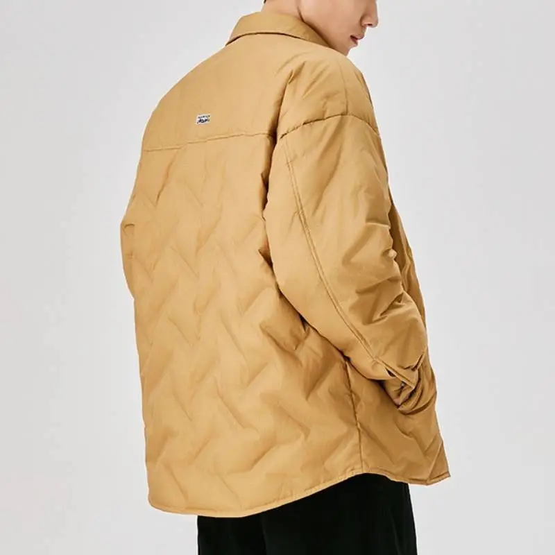Casual Simple White Duck Down Jacket-11