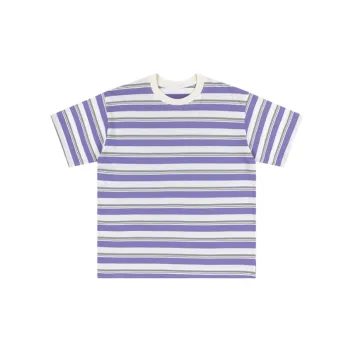 Casual Striped Cotton T Shirt