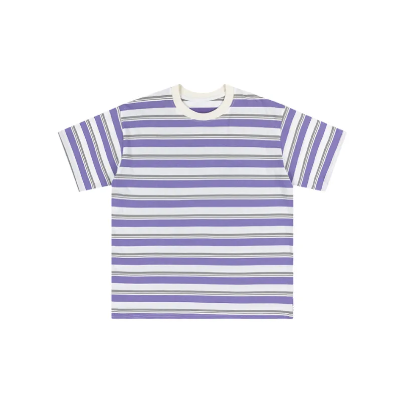 Casual Striped Cotton T Shirt-2