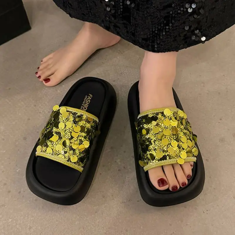 Casual Sequins Beach Sandals-5
