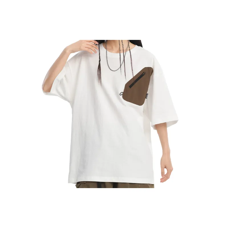 Simple Loose Cotton Blended Fabric T Shirt Unisex-6