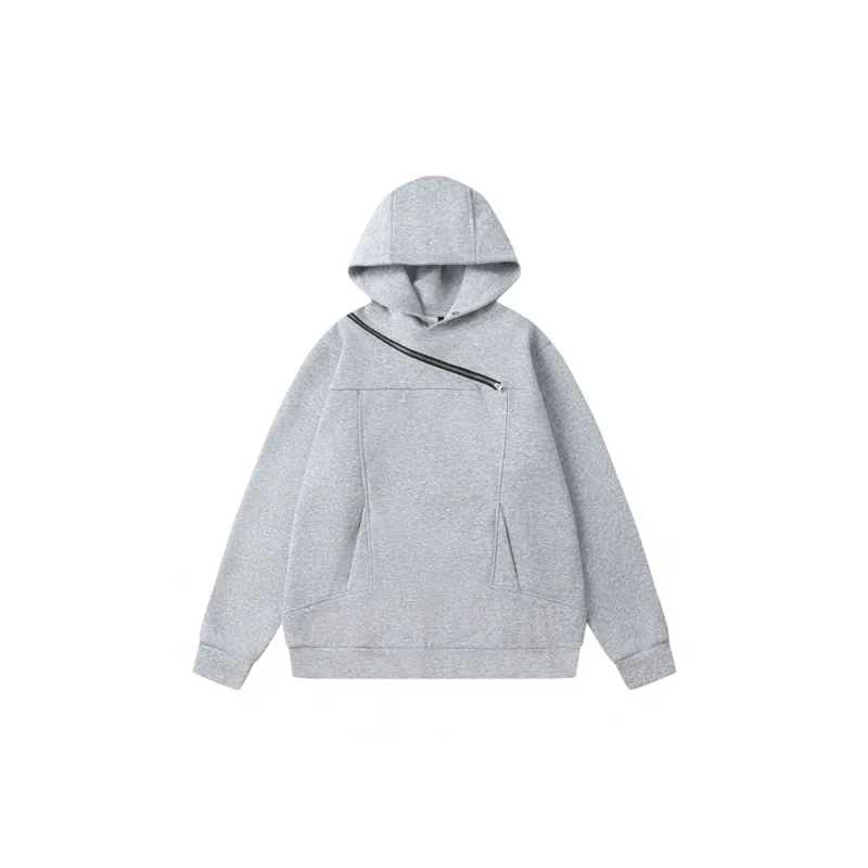Zipper Design Hoodie-0