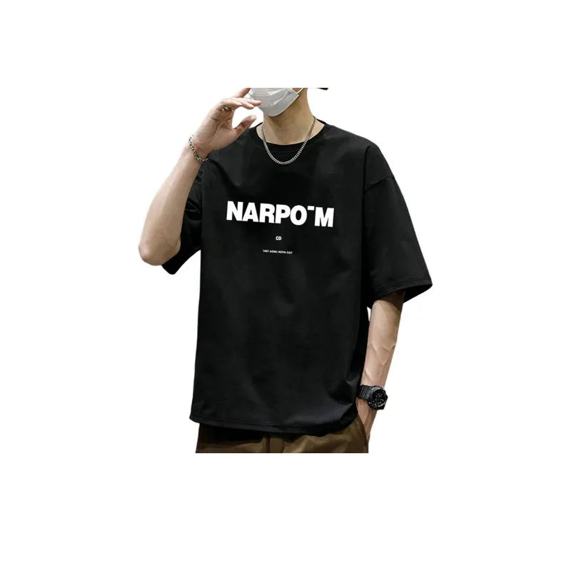 Letter Printing Short sleeved T shirt swag OOTD-2