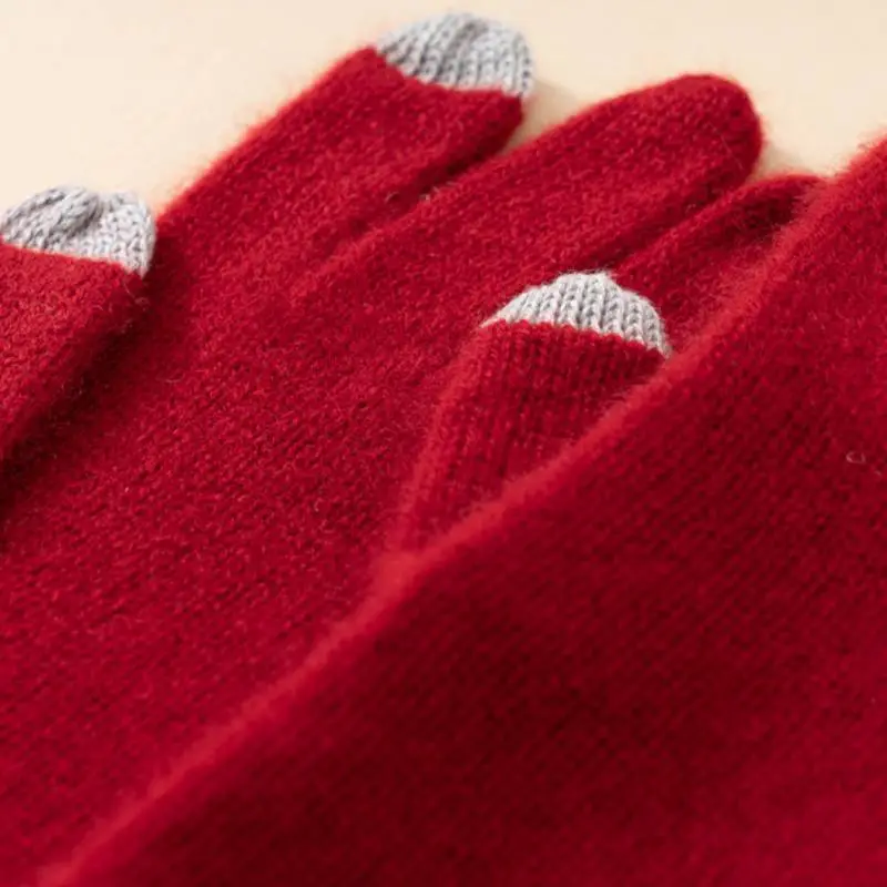 Fashionable Warming Knit Gloves-5