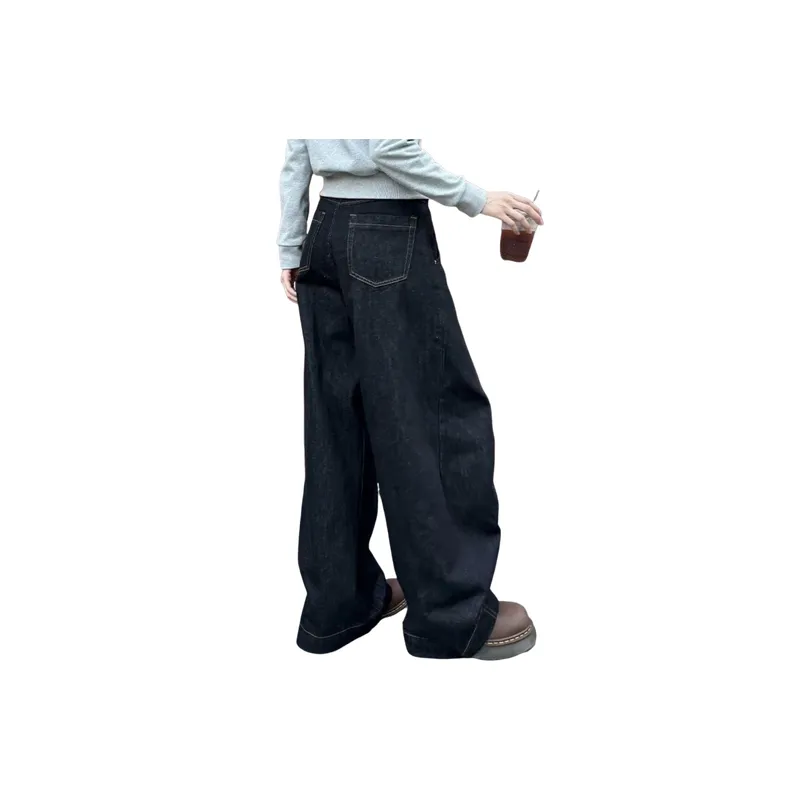 Retro Washed Jeans Women-2