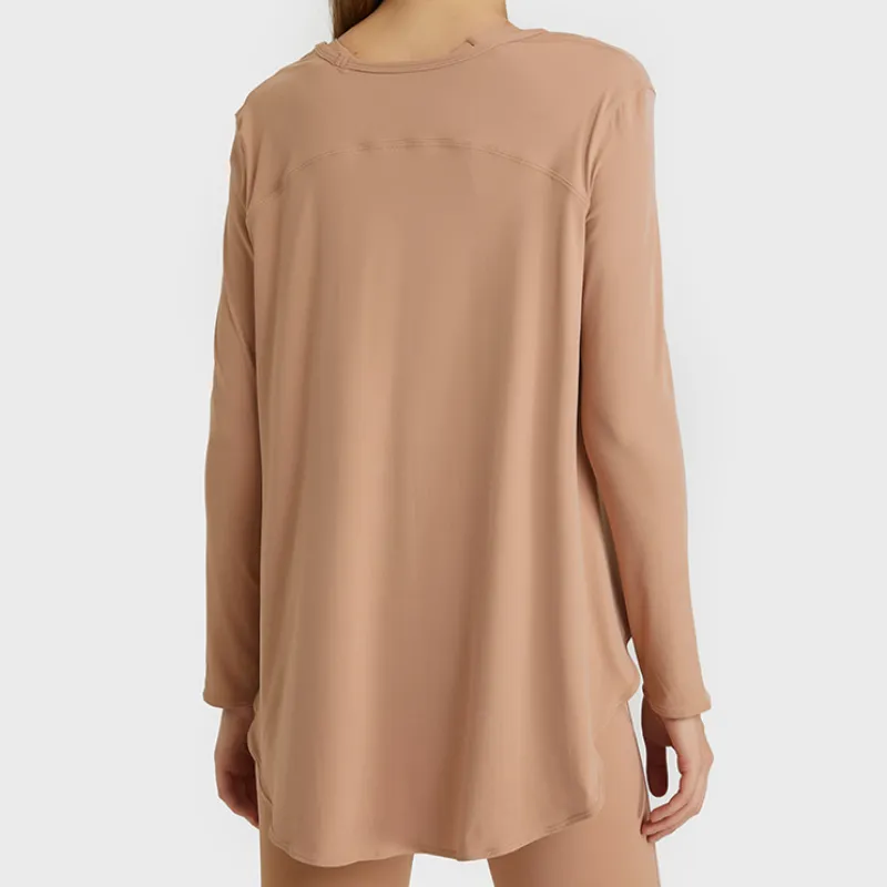 Fashionable Breathable Loose Fitness Clothing Women-2