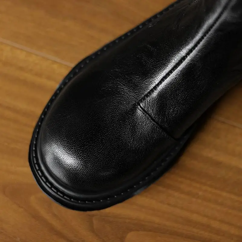 Retro Plain Martin Boot-3