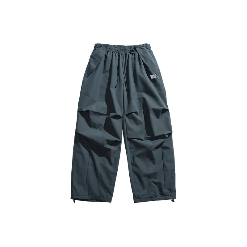 Casual Loose Blended Synthetic Fabrics Cargo Pants-4