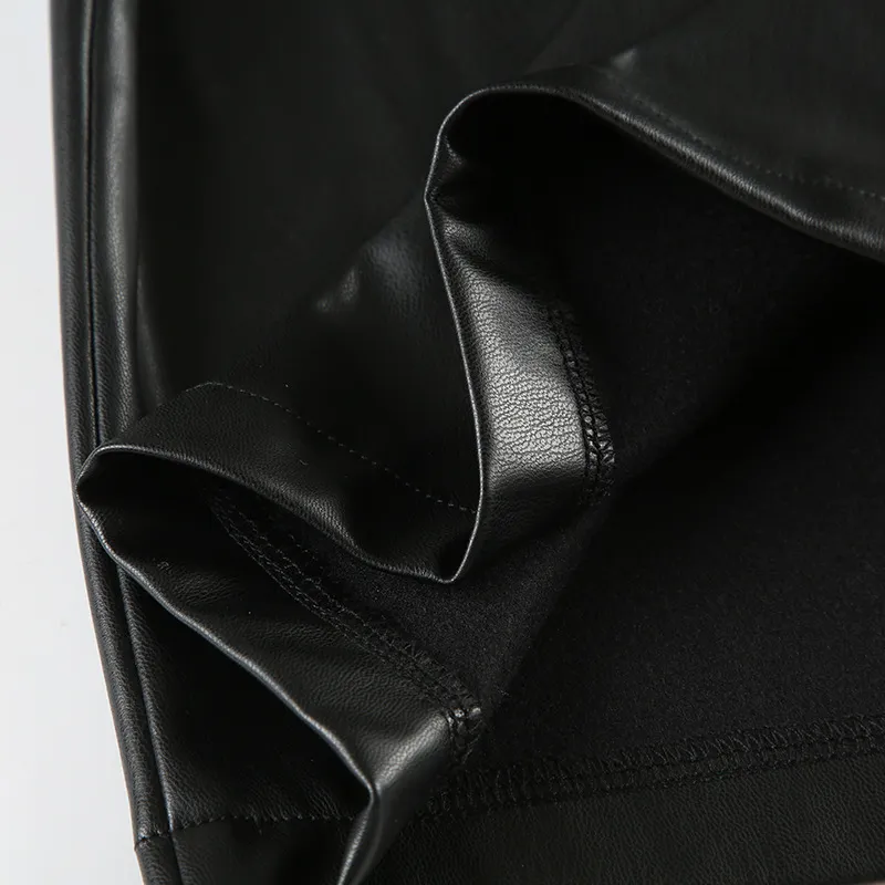 Street Zipper Leather Jacket-5