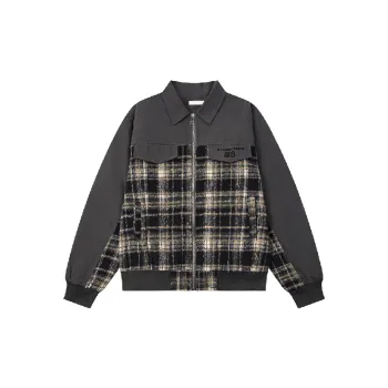 Retro Plaid Loose Quilted Jacket