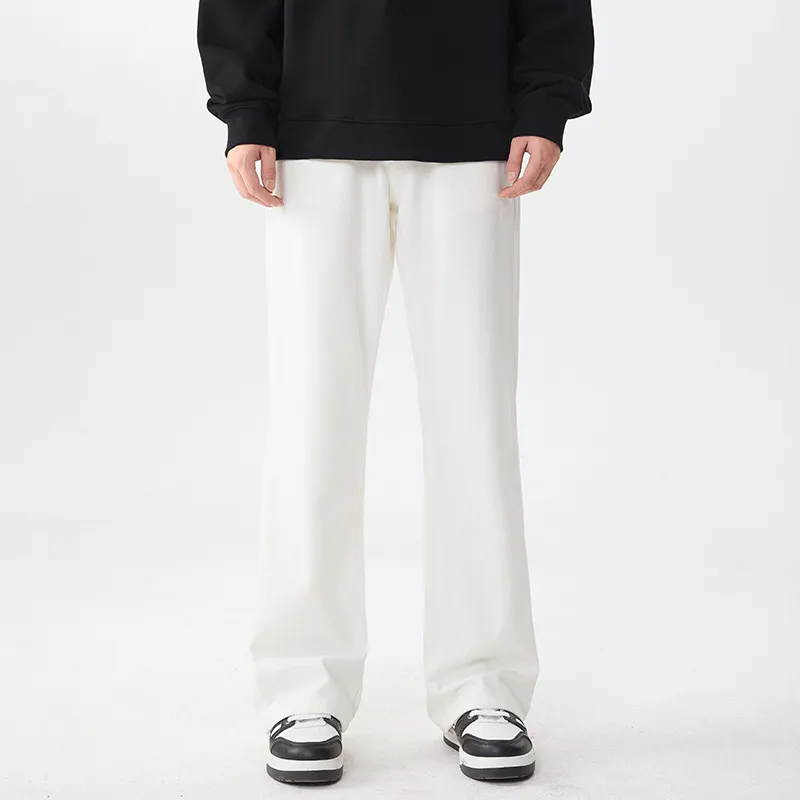 Basics Skin friendly Denim Casual Pants-1