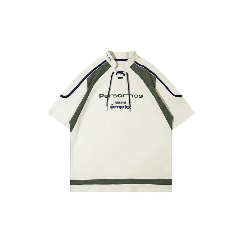 Retro Loose Blended Synthetic Fabrics T Shirt Unisex-2