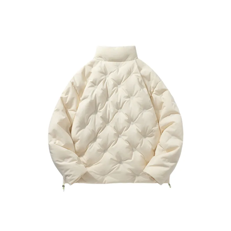 Casual Loose Blended White Duck Down Jacket-4