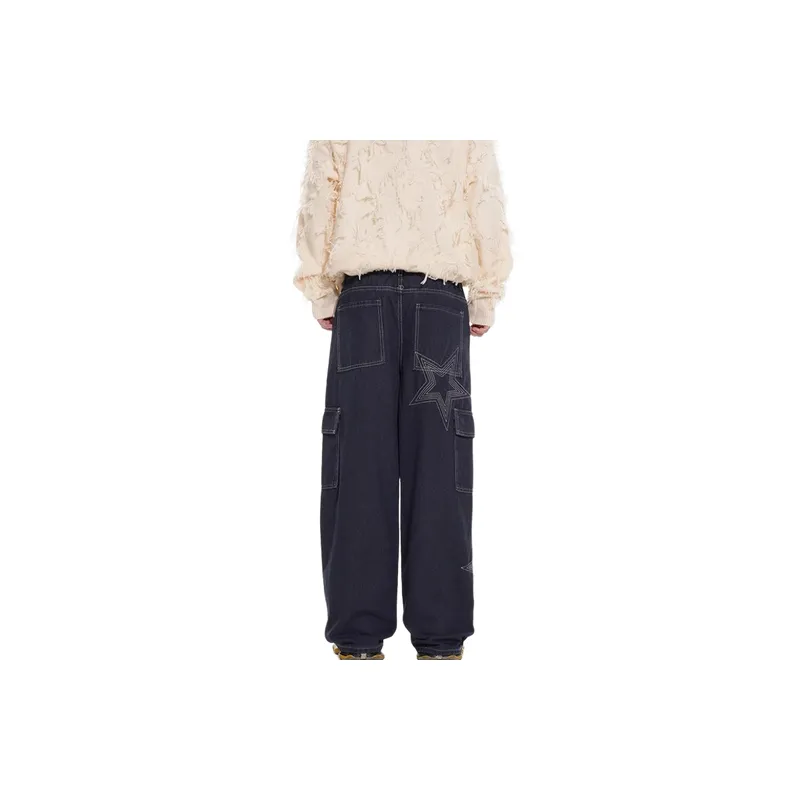 Retro Loose Hip Hop Cargo Pants-3