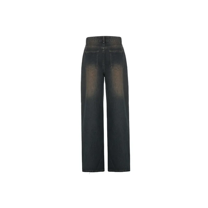 Retro Washed Jeans Women-1