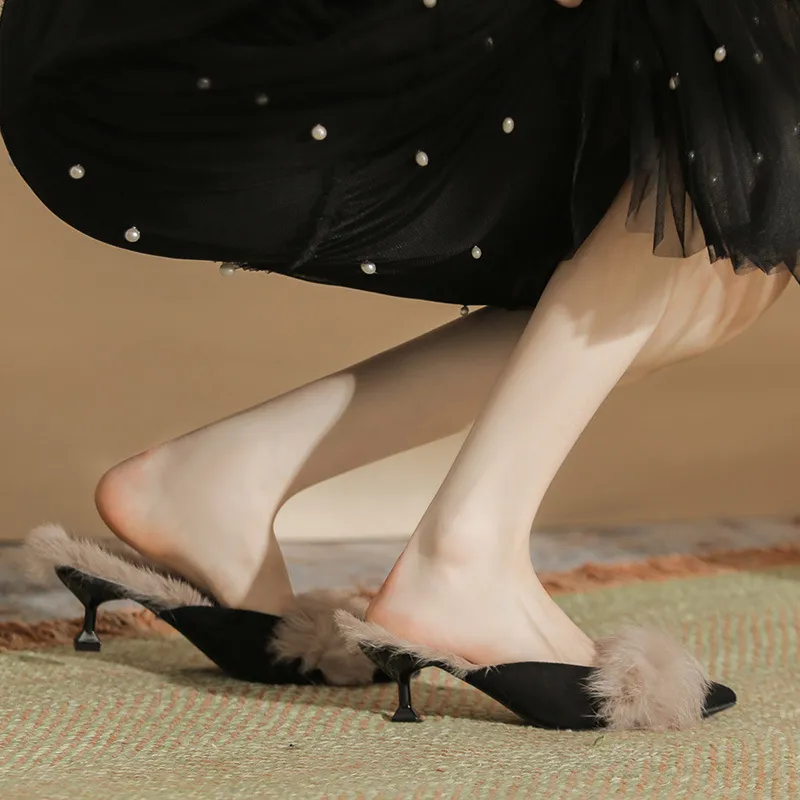 Basics Raw Hem High Heels-2