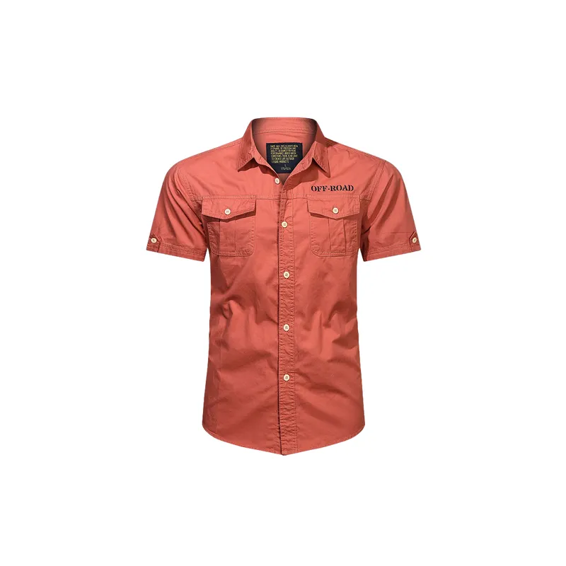 Casual Loose Cotton Shirt Man-0