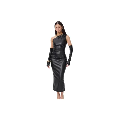 Fashionable Regular PU Dress Women