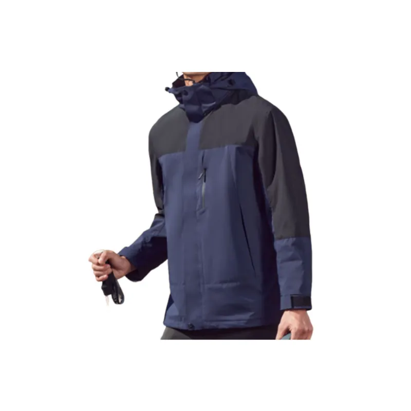 Contrast Color Breathable Polyester Outdoor Jacket Unisex-16