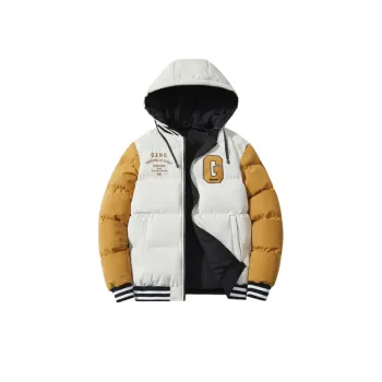 Young Students Fake Two piece Thick Warm Cotton padded Jacket