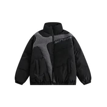 Solid Color Casual Cotton padded Coat