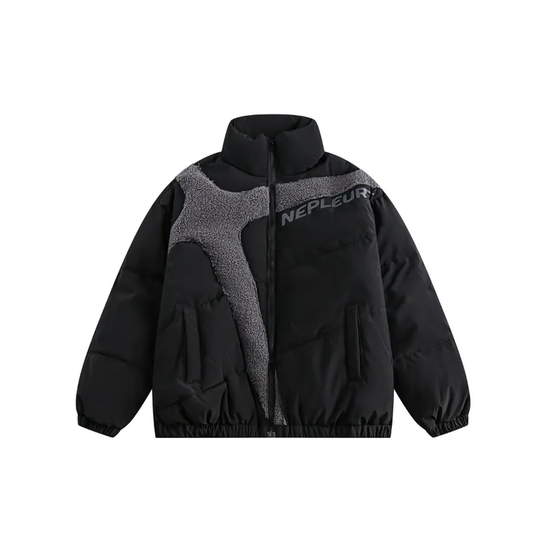 Solid Color Casual Cotton padded Coat-0