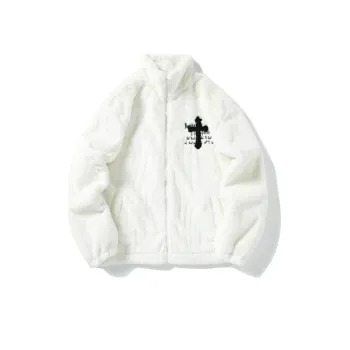Hip Hop Printed Lambswool Jacket