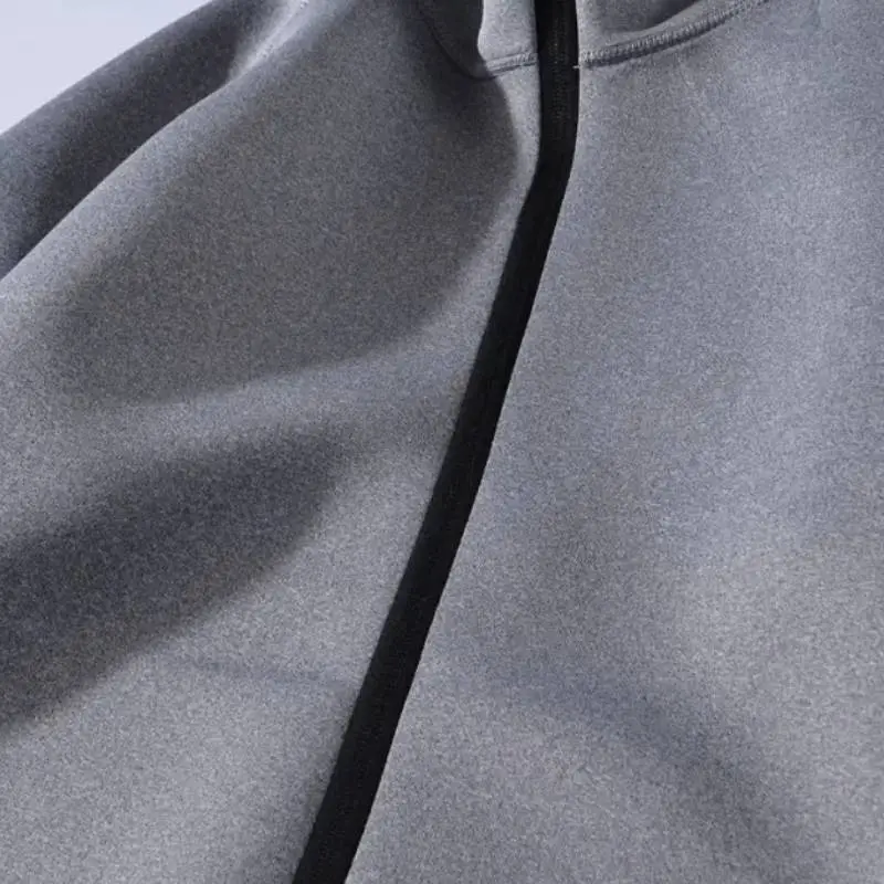 Basics Simple Blended Synthetic Fabrics Jacket-3