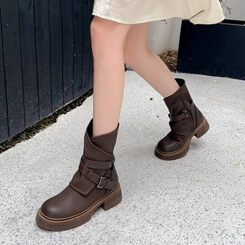 Retro Fashionable Ankle Boots-2