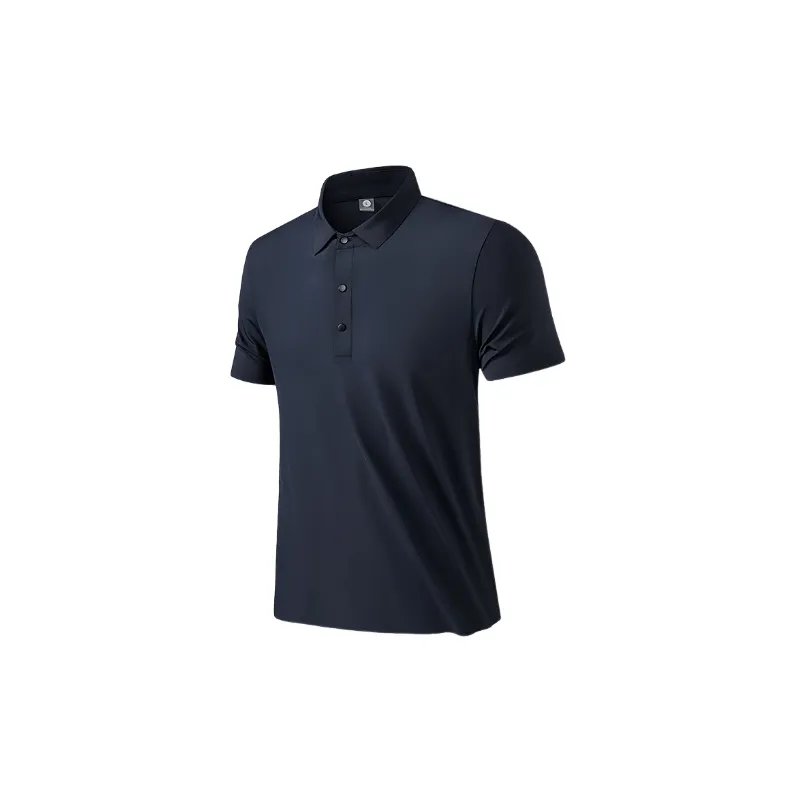 Loose Breathable Blended Synthetic Fabrics Polo Unisex-4