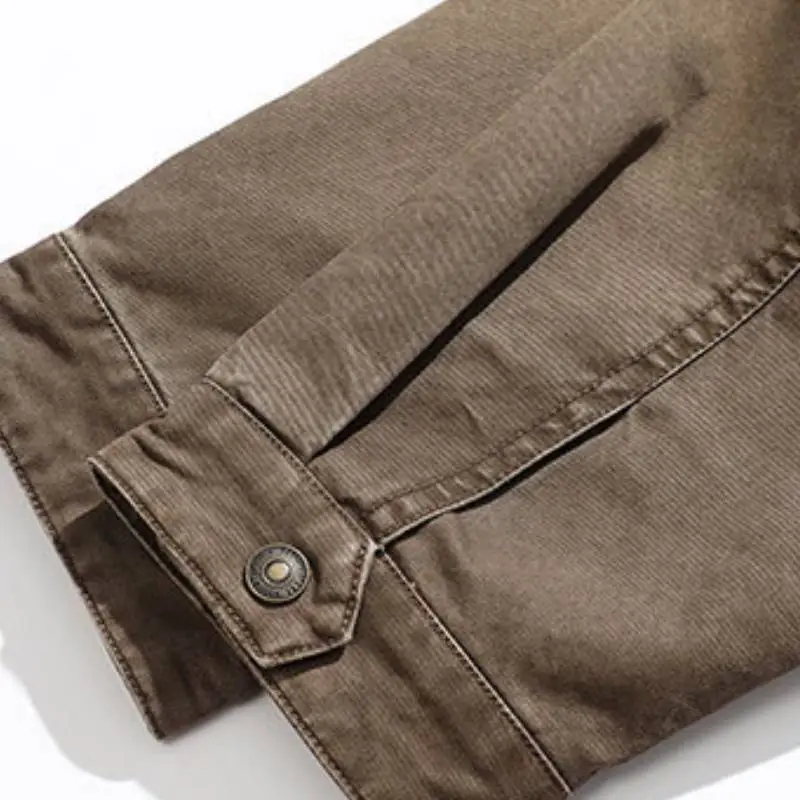 Retro Washed Cotton Jacket-4