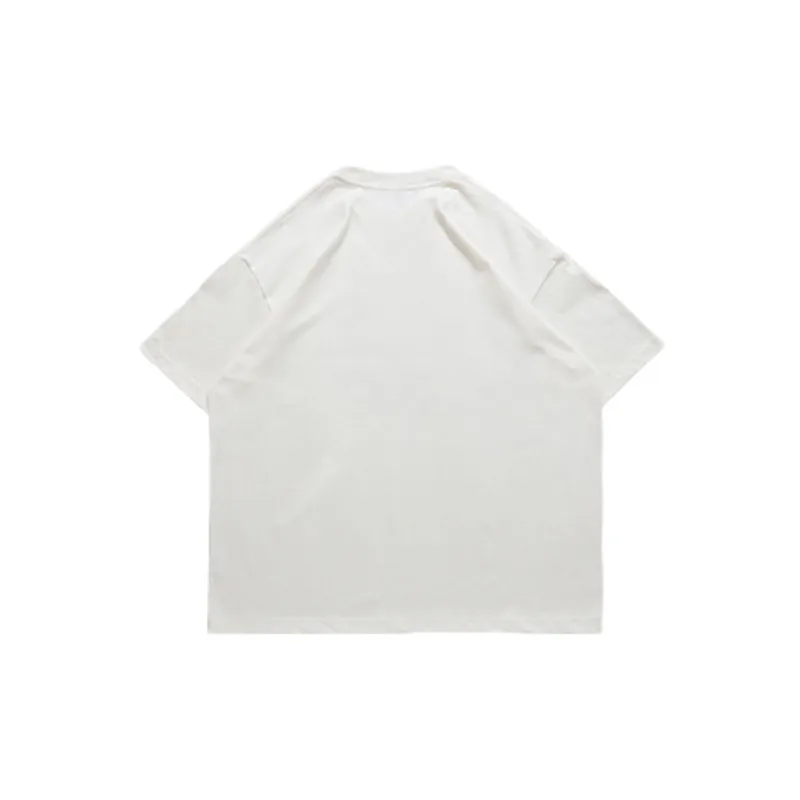 Retro Dark Style Loose Print T Shirt-7