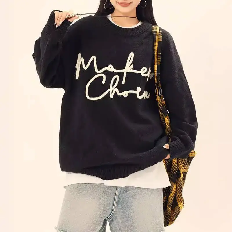 Casual Sporty Cotton Blended Fabric Sweater-3