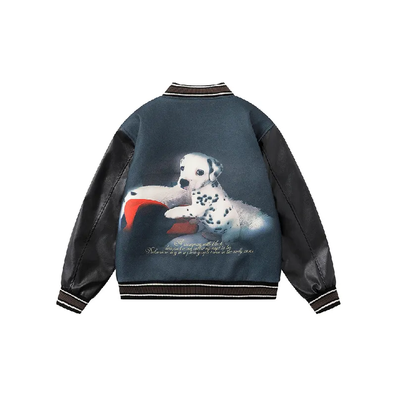 Retro Casual Printed Quilted Jacket-1