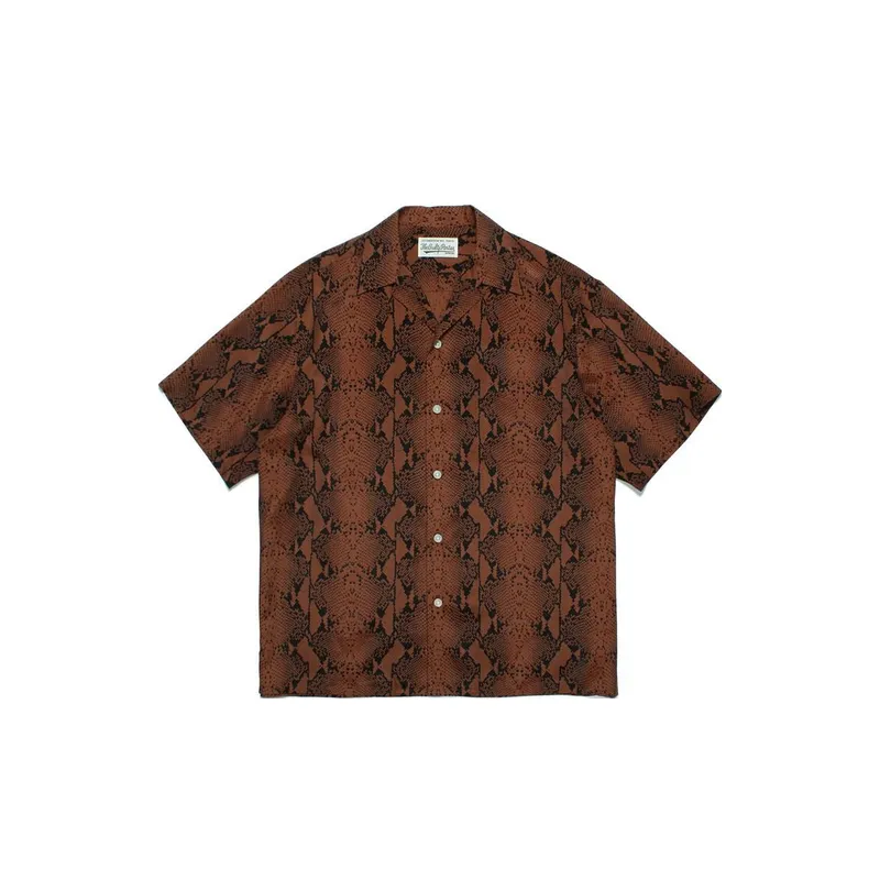 Gradient Leopard Print Hawaiian Shirt-1