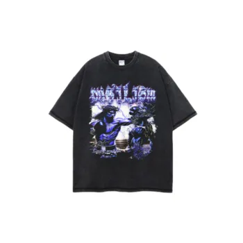 Washed Distress 100% Cotton T Shirt