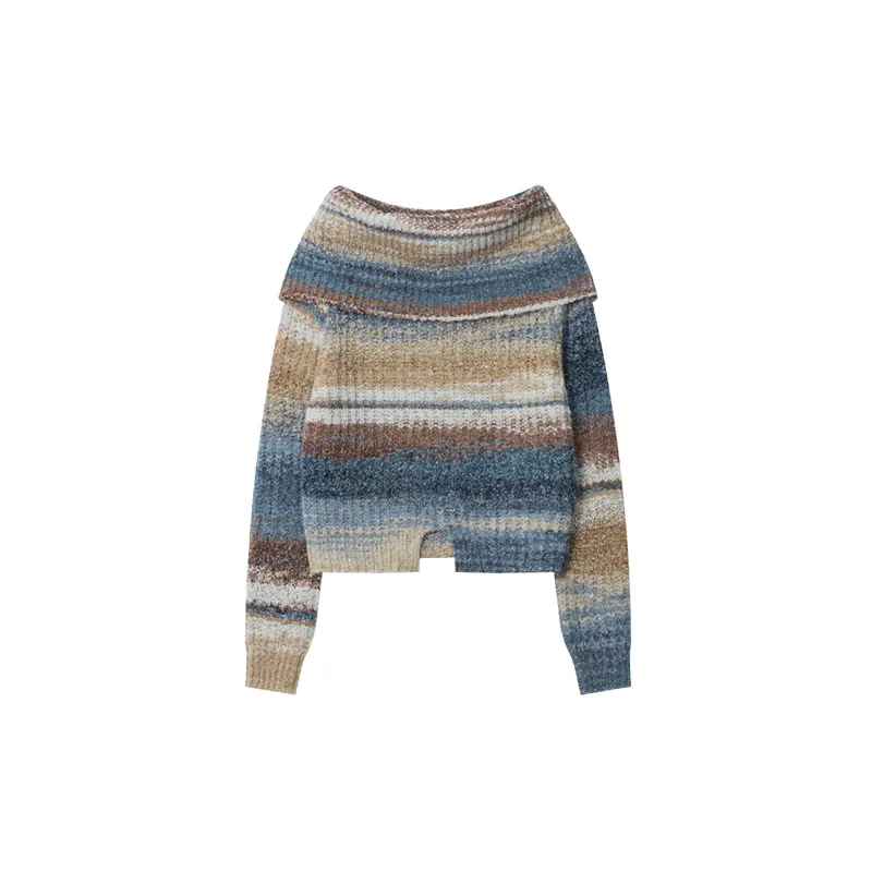 Retro Loose Acrylic Fibres Sweater Women-0