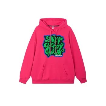 Ins High Street Large Letter Printed Hooded Sweatshirt
