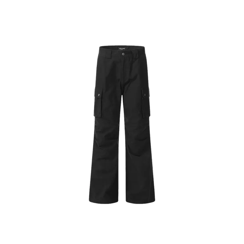 Casual Loose Cotton Cargo Pants-0