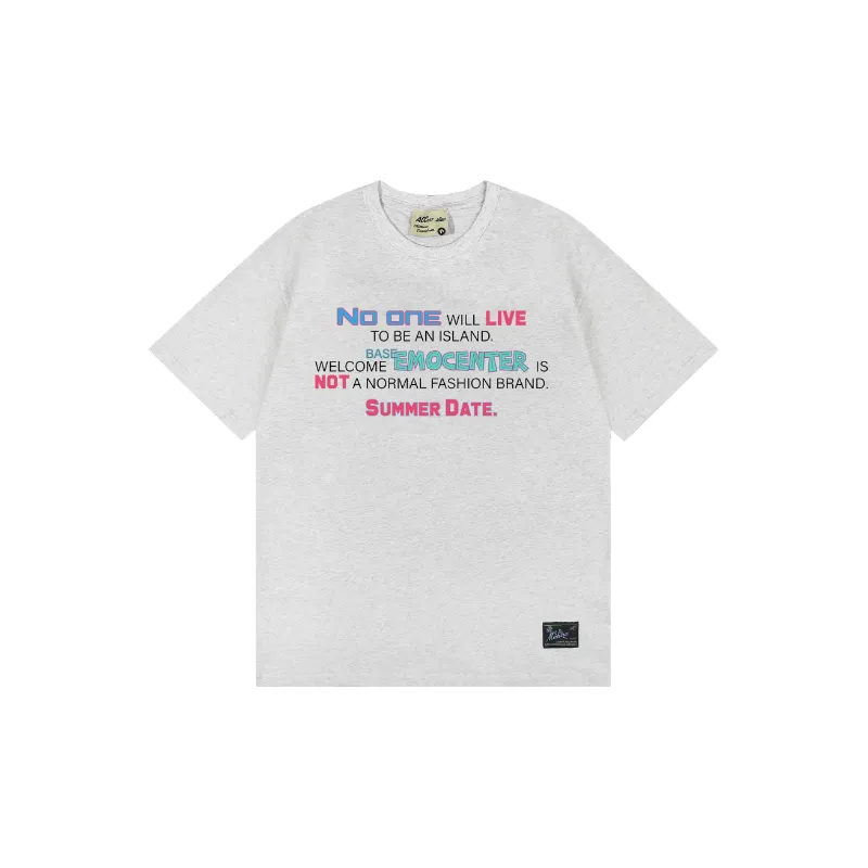 Fashionable Loose 100% Cotton T Shirt-3